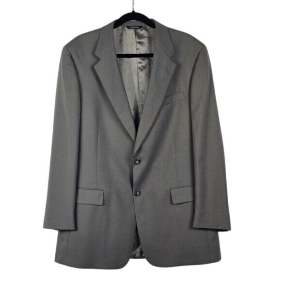 VTG Brooks Brothers BrooksEase Wool Sport Coat Blazer Sz 43L Olive Quiet Luxury - Picture 1 of 16